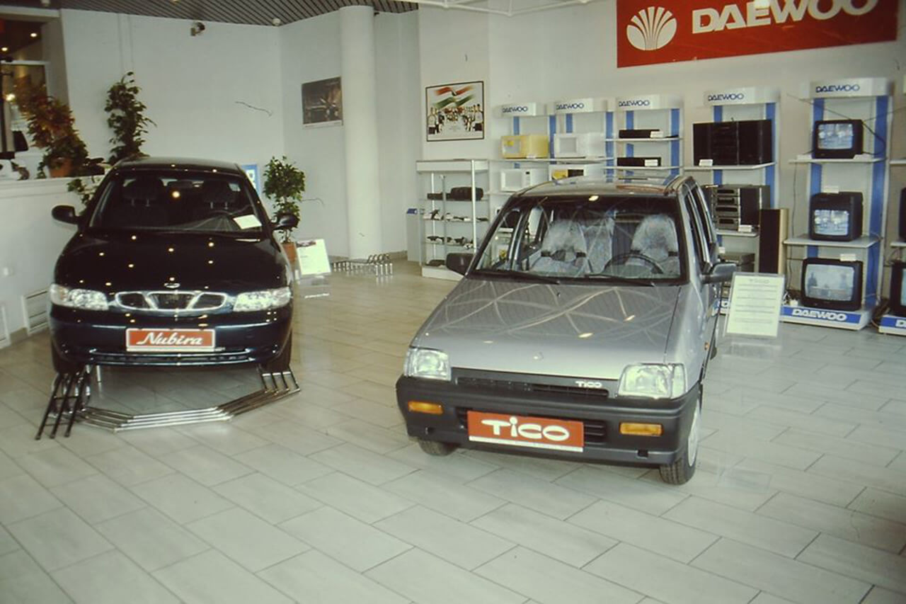 Salon Daewoo z lata 90-te