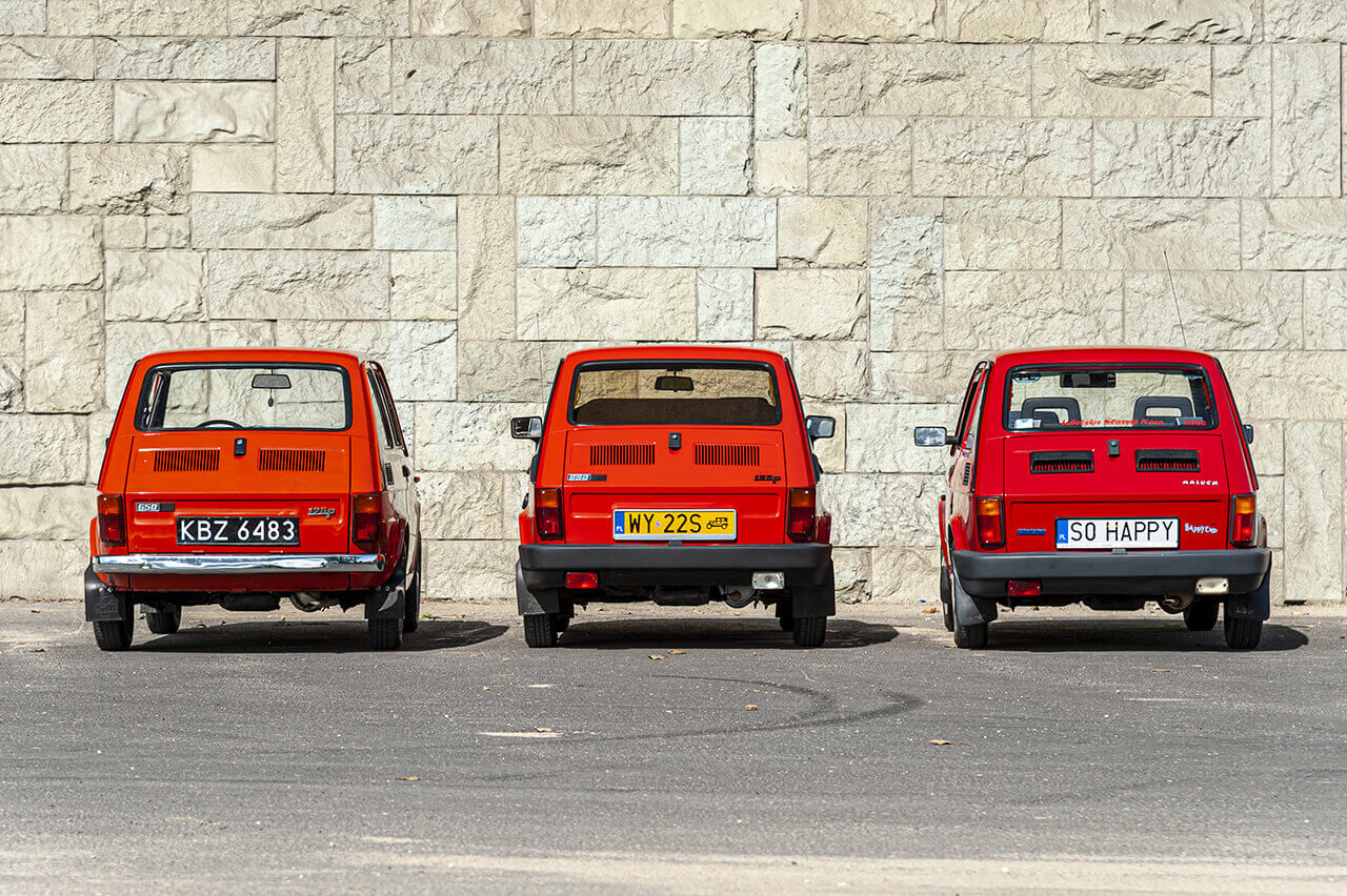 Polski Fiat 126p - róznice tylnych klap i zderzaków